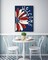 Patriotic 4th of July Diamond Painting Kits for Adults Beginners, Welcome Daisy 5D Diamond Art, DIY Full Round Drill Paint with Diamonds, Home Wall Decor
